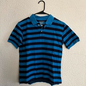 Vintage Old Navy Striped Blue Polo